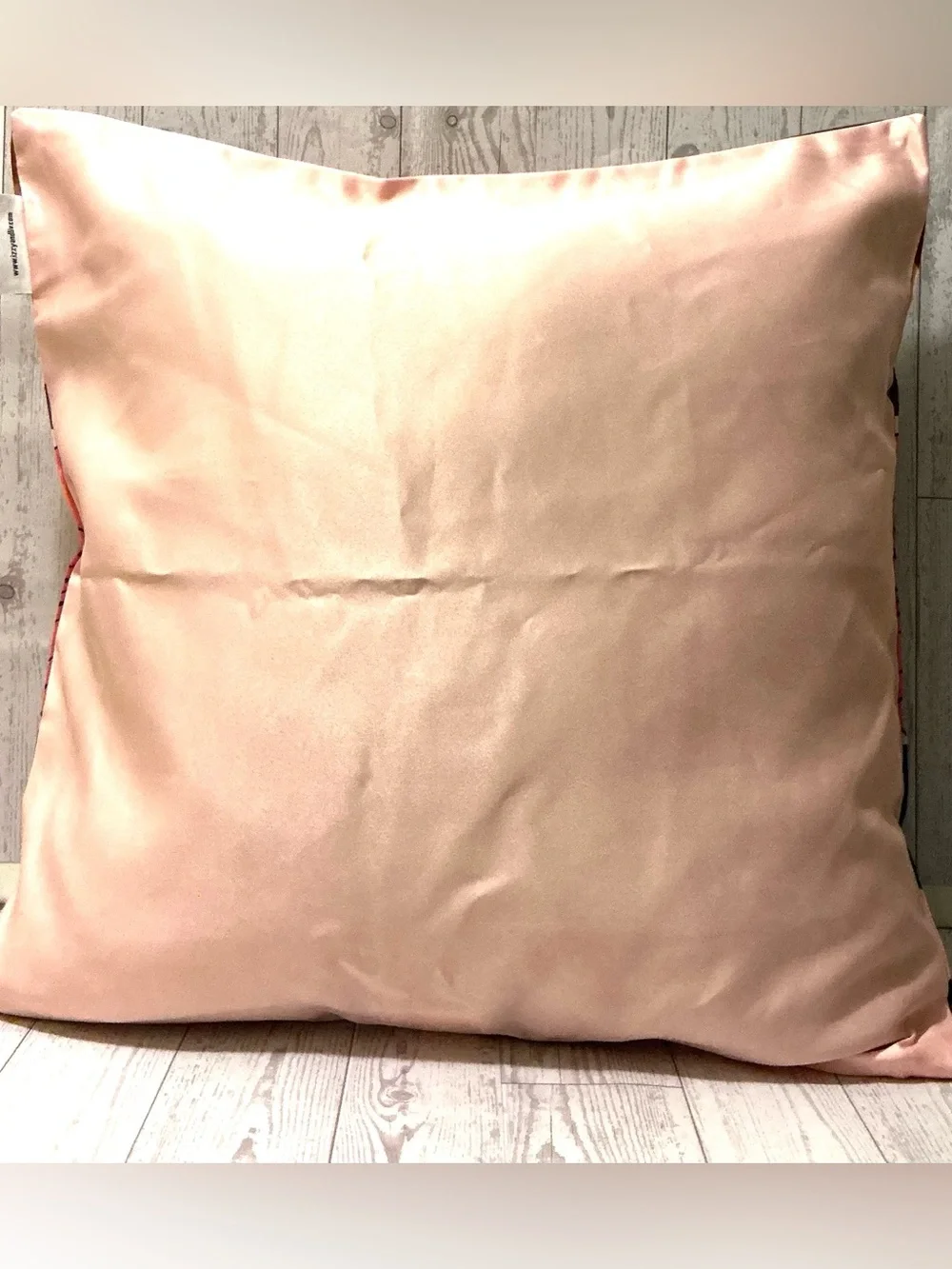 Two Floral Afrocentric Pillow Covers in Peach, Black, Blue
